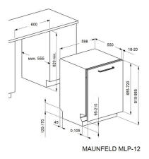 Посудомоечная машина MAUNFELD MLP-122D Light Beam