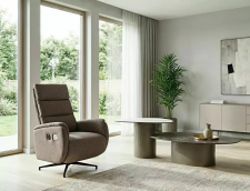 Стол журнальный SIGNAL BELLO B Ceramic белый Nature Claud/медный 75/50
