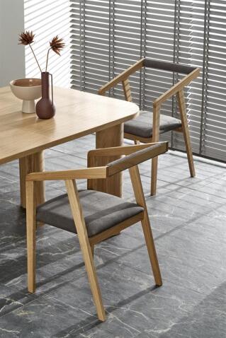 Стол обеденный HALMAR ELEFANTE PROSTOKAT дуб натуральный 160-240/100