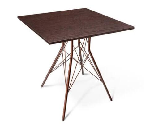 Стол Sheffilton SHT-T2/80/80 ЛДСП артикул SHT-T18 медный/венге