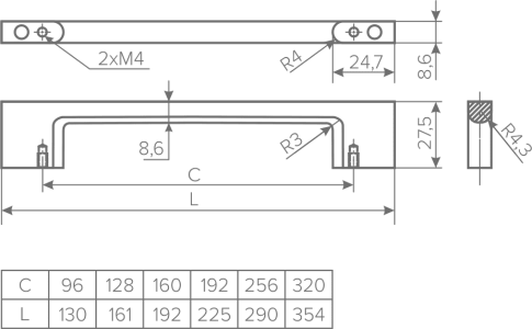 Ручка REJS Easy белая 128