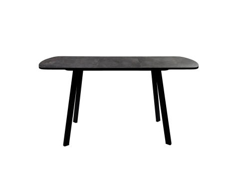 Стол ВВР ЛДСП Раздвижной Камень Темный/Профиль Черный, 110/150/70