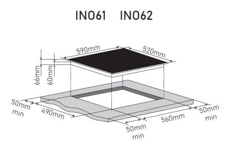 Поверхность индукционная ZORG TECHNOLOGY INO61 black matte