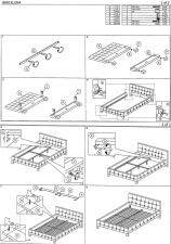Кровать SIGNAL BARCELONA tap. 23 серый/дуб, 160/200