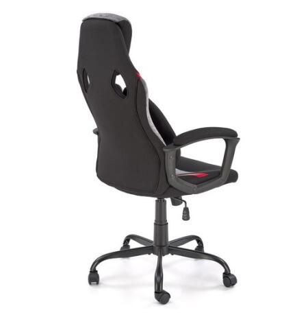 Кресло компьютерное HALMAR JENSEN черный/серый/красный