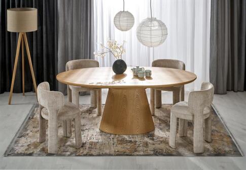Стол обеденный HALMAR CALYPSO натуральный 160-200/100