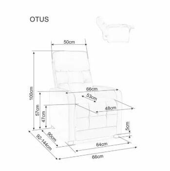 Кресло SIGNAL OTUS II Velvet Bluvel 14 раскладное, темно-серый