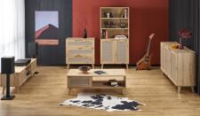 Стеллаж HALMAR BORNEO REG-1 дуб артизан/черный Стеллаж HALMAR BORNEO REG-1 дуб артизан/черный
