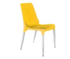 Стул Sheffilton SHT-S75-1 артикул СТ-105 желтый RAL1021/хром лак