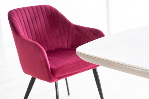 Стол обеденный SIGNAL ARMANI Ceramic серый мат 160-220/90