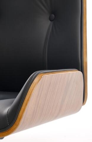 Кресло компьютерное HALMAR WEBSTER черный/орех