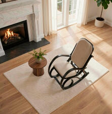 Кресло-качалка HALMAR MAX BIS PLUS коричневый/венге