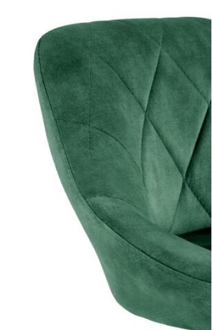 Стул барный HALMAR H101 темно-зеленый/черный