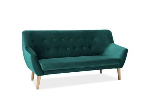 Диван SIGNAL NORDIC 3 Velvet Bluvel 78 зеленый/бук