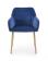 Стул HALMAR K306  синий/золотой