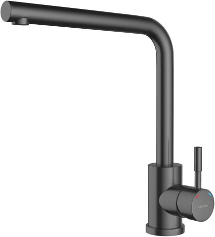 Смеситель для кухни GRANFEST QUARZ Z-5411  PVD графит