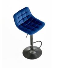 Стул барный HALMAR H95 темно-синий/черный