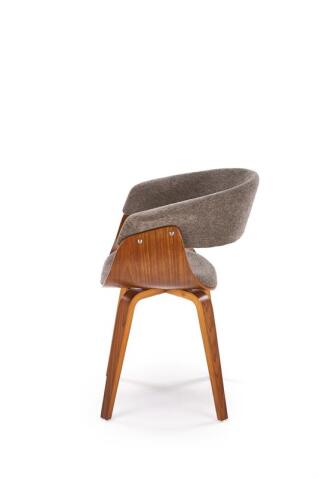 Стул HALMAR K545 серый/орех