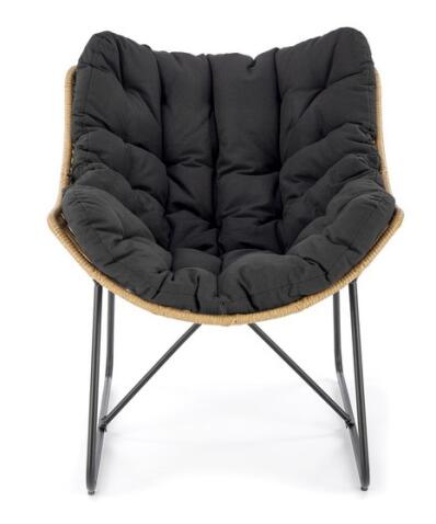 Кресло HALMAR WHISPER черный/натуральный