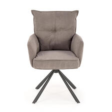 Стул HALMAR K528 серый/черный, поворотный