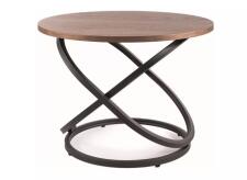 Стол журнальный SIGNAL EOS D орех/черный