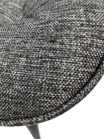 Стул ВВР Бостон серый/черный, рогожка