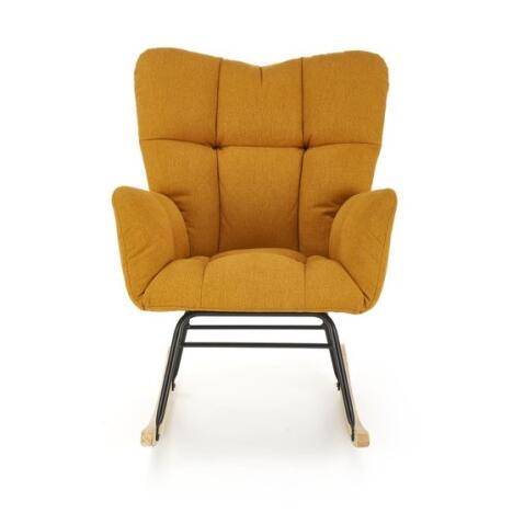 Кресло-качалка HALMAR VASCO горчичный