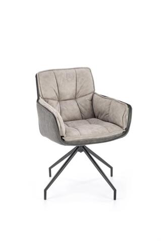 Стул HALMAR K523 серый/черный