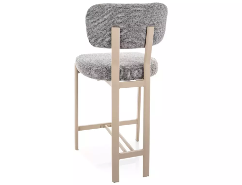 Стул барный SIGNAL MISAKI H-2 t.254 серый/кашемир