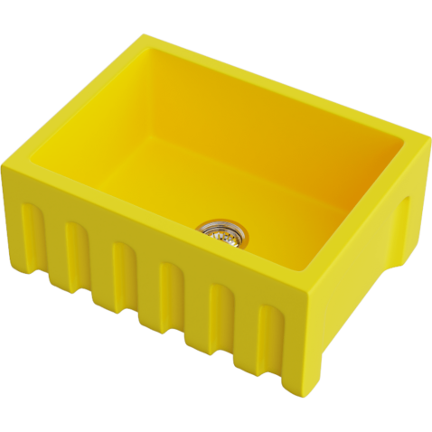 Кухонная мойка из керамики Omoikiri Mikura 61-SL Matt Natceramic/желтый