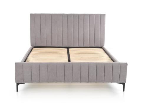 Кровать HALMAR FRANCESCA светло-серый/черный, 160/200