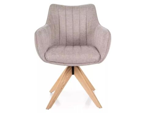 Стул SIGNAL AZALIA D Brego 31 светло-бежевый/дуб, поворотный