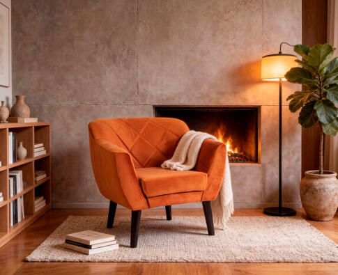 Кресло SIGNAL KARO 1 Velvet Bluvel 4215 корица/венге