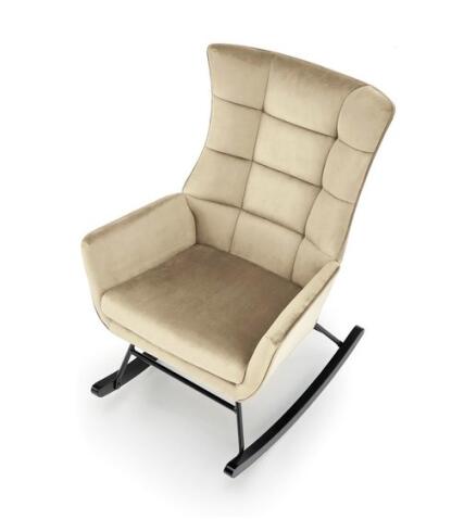 Кресло-качалка HALMAR BAZALTO бежевый