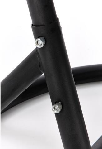 Кресло HALMAR EGGY серый/черный