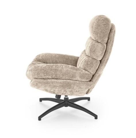 Кресло HALMAR DARIO бежевый/черный