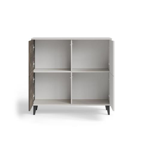 Комод HALMAR RANDOM 2 KM-2 кашемир/орех/черный