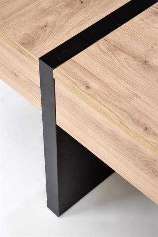 Стол журнальный HALMAR SEVILLA S дуб крафт/черный