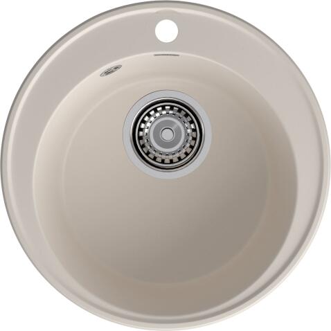 Кухонная мойка GRANFEST QUARZ Z-08 белый + сифон