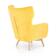 Кресло HALMAR MARVEL желтый/натуральный