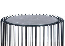 Комплект SIGNAL LUCCA (2 стола журнальных) эффект черного мрамора/черный Комплект SIGNAL LUCCA (2 стола журнальных) эффект черного мрамора/черный