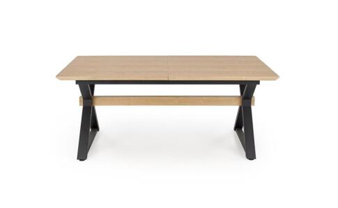 Стол обеденный HALMAR HENRY натуральный/черный 180-300/100