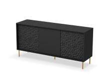Комод HALMAR BULLET KM-1 черный/золотой