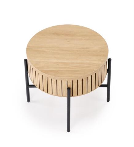 Комплект HALMAR DANTE (2 стола журнальных) натуральный/черный