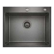 Кухонная мойка из нержавейки BLANTEK LS-5848SNB Snake texture black