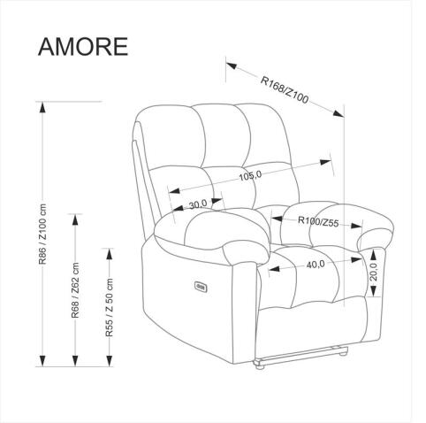 Кресло HALMAR AMORE бежевый