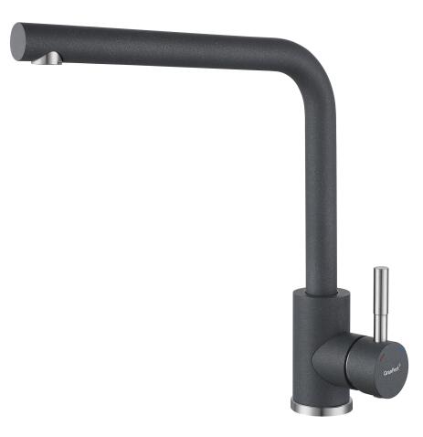Смеситель для кухни GRANFEST QUARZ Z-5411 темно-серый