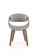 Стул HALMAR K544 серый/орех