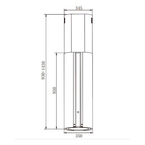 Вытяжка WEISSGAUFF Sun 1400 Island BLDC Black