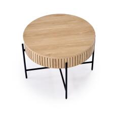 Комплект HALMAR DANTE (2 стола журнальных) натуральный/черный